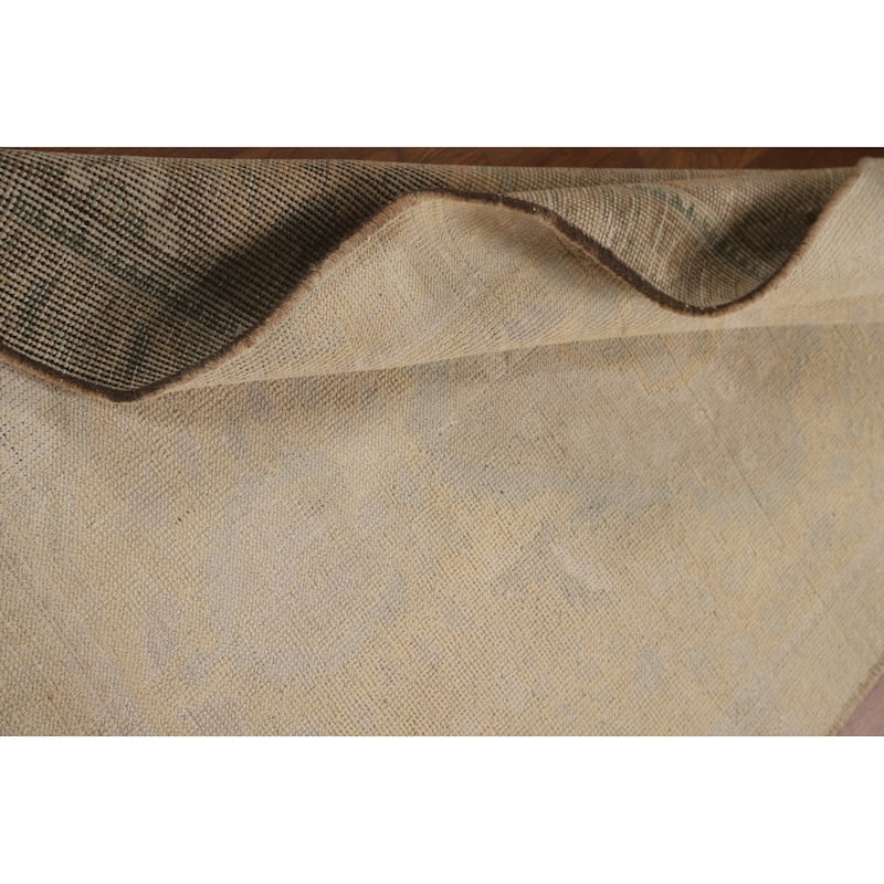 Hand Knotted Oriental 100% Wool Carpet Traditional Floral Peach Tabriz Area Rug - 4' 6'' X 3' 0''