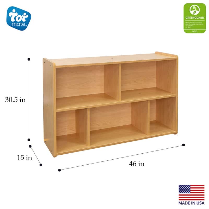 Tot Mate Laminate School Preschool Compartment Storage - 46" x 15" x 30 1/2"
