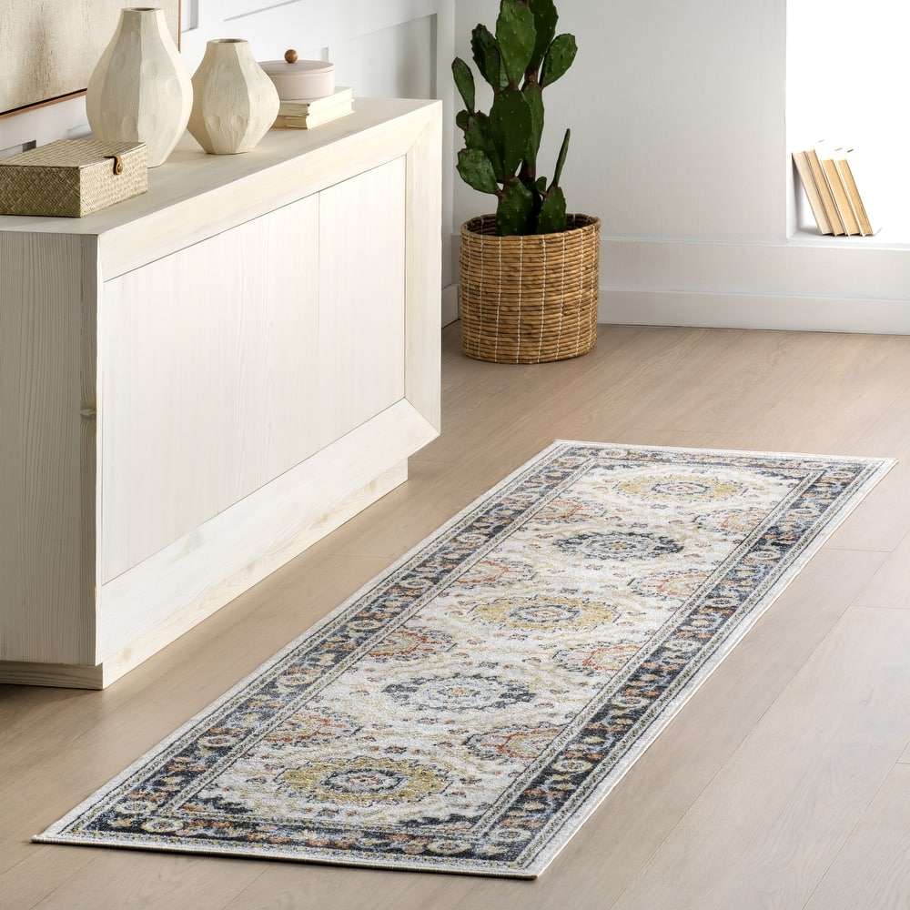 Nuloom Bonia Traditional Medallion Machine Washable Area Rug