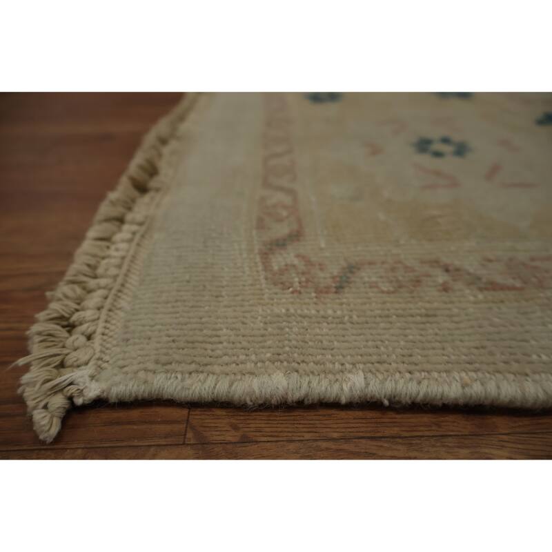 Hand Knotted Oriental 100% Wool Carpet Traditional Floral Greys & Charcoal Ziegler Area Rug - 9' 9'' X 7' 7''