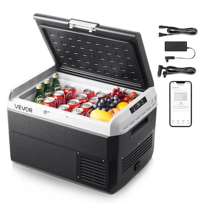 Portable Car Refrigerator Freezer 42.3QT for Camping and Travel - 25.9 x 16.3 x 15.6 in