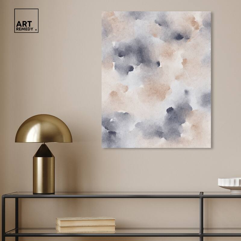 Art Remedy Fluff And Cotton Gallery Wrapped Watercolor Boho Abstracts