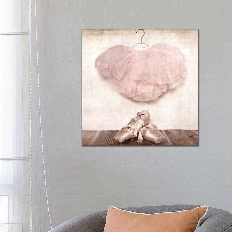 iCanvas "Ballet Slippers And Tutu" by Saint and Sailor Studios Canvas Print - 26x26x1.5