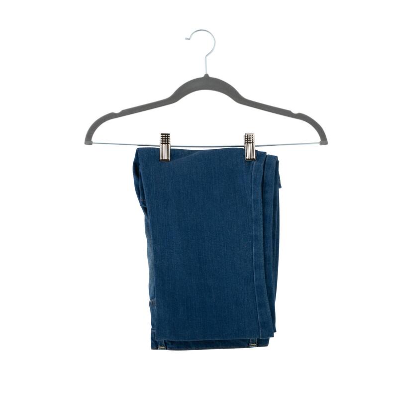 Simplify 24 Pack Velvet Hangers with Clips