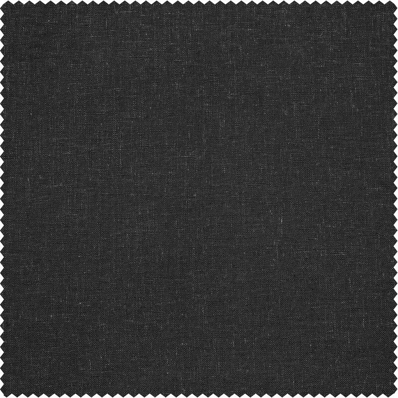 Exclusive Fabrics Heavy Faux Linen Light Filtering Curtains For Bedroom, Living Room (1 Panel)