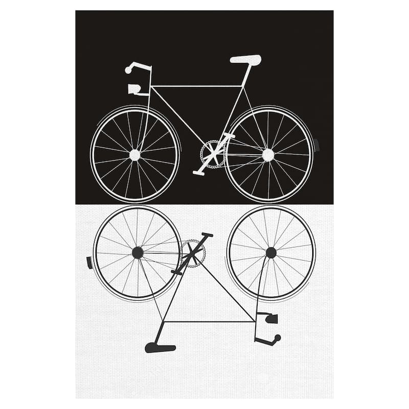 Two Bikes by Jan Weiss Canvas Art Print
