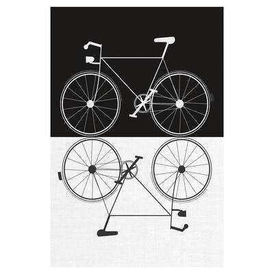 Two Bikes by Jan Weiss Canvas Art Print