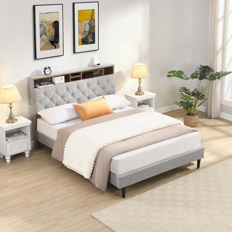 Versatile Platform Bed Frame with Extraordinary Features and Unrivaled Comfort