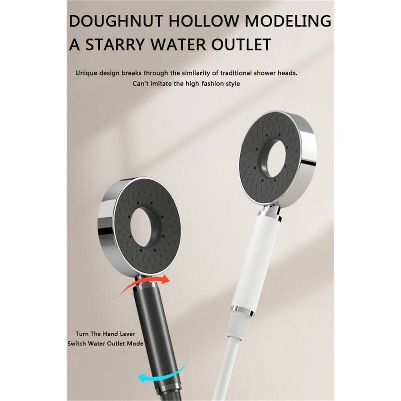 Premium Shower System with Hot/Cold Switch, Adjustable Modes & Double Shelves