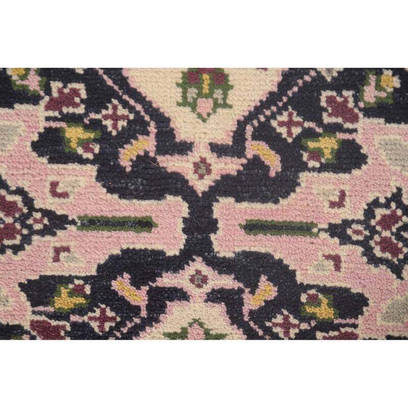 Pink Heriz Serapi Oriental Runner Rug Wool Carpet - 2'7"x 7'11"