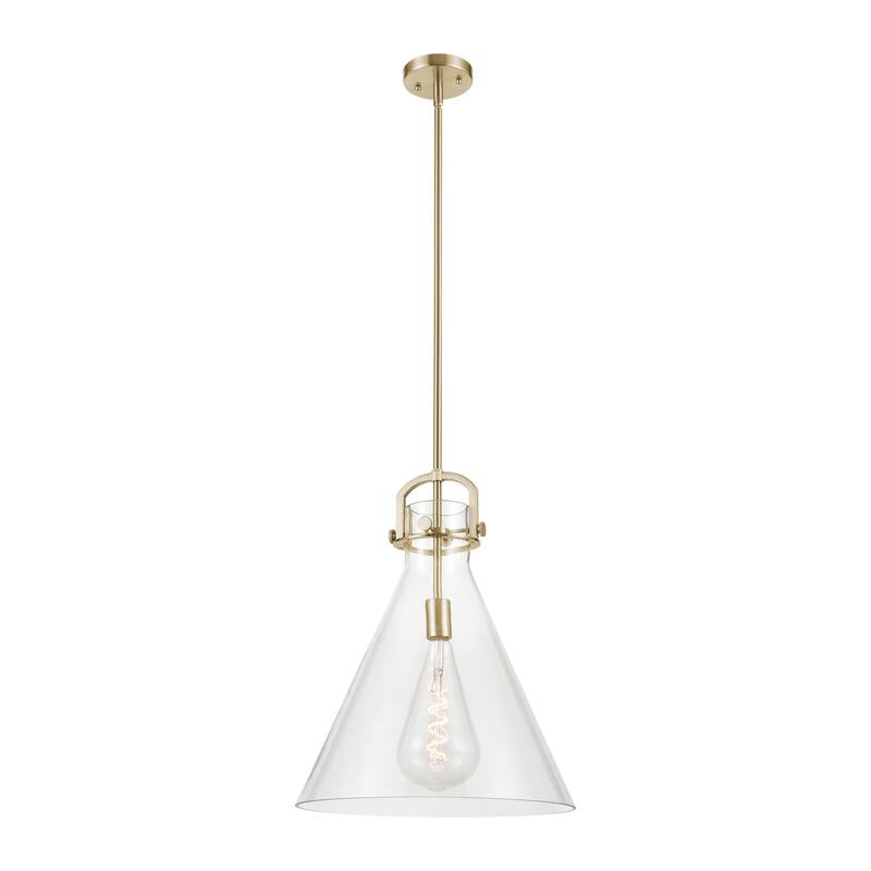 Innovations Lighting Downtown Urban - Newton Cone - 1 Light 16" Stem Hung Arched-Frame Pendant