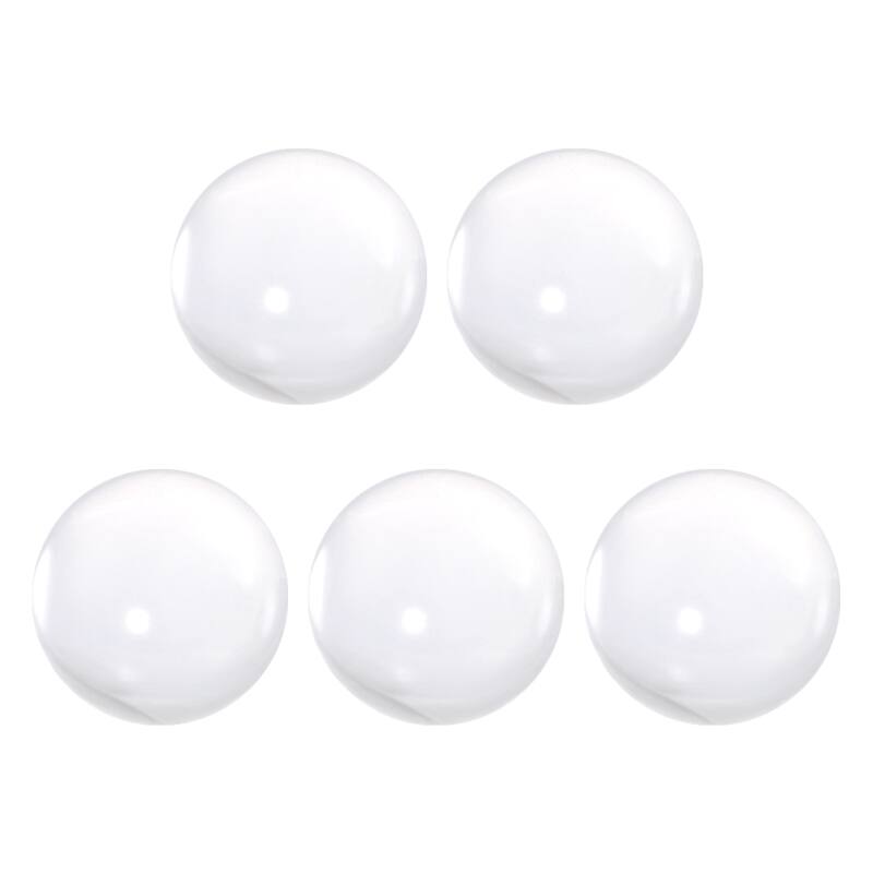 30mm Diameter Acrylic Ball Clear/Transparent Sphere Ornament 1.2" 5Pcs - Clear