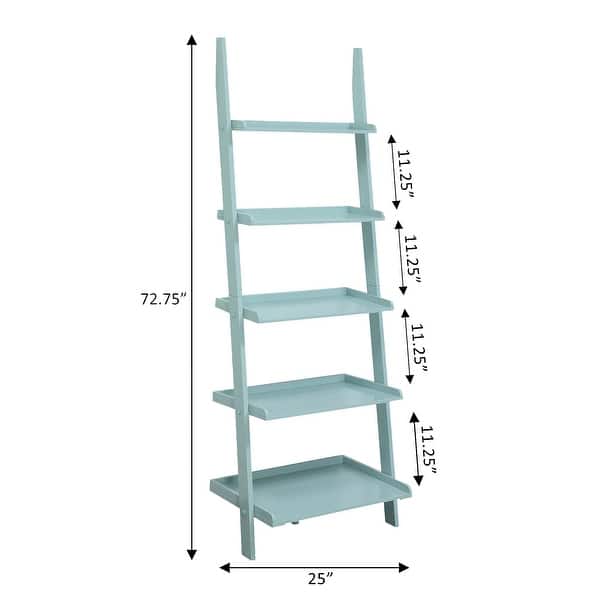 dimension image slide 2 of 11, Convenience Concepts American Heritage Bookshelf Ladder