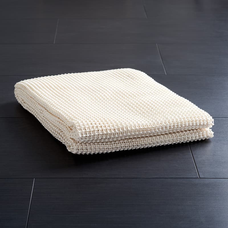 SAFAVIEH Grip Rug Pad 1/8" with Open Weave Grid Pattern - Slip Resistant & Trim-to-Fit - Creme