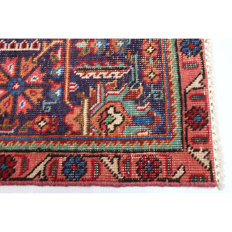 ECARPETGALLERY Hand-knotted Antalya Vintage Red Wool Rug - 6'7 x 9'2