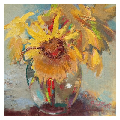 Water Globe Blossoms by Beth Forst Canvas Art Print