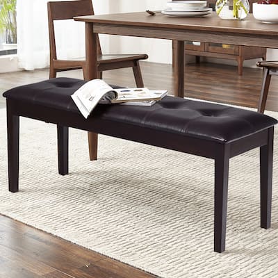 Upholstered Dining Bench w/Padded Seat for Kitchen Bedroom Entryway