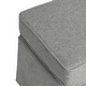 preview thumbnail 61 of 152, Rectangle Chenille Upholstered Storage Ottoman