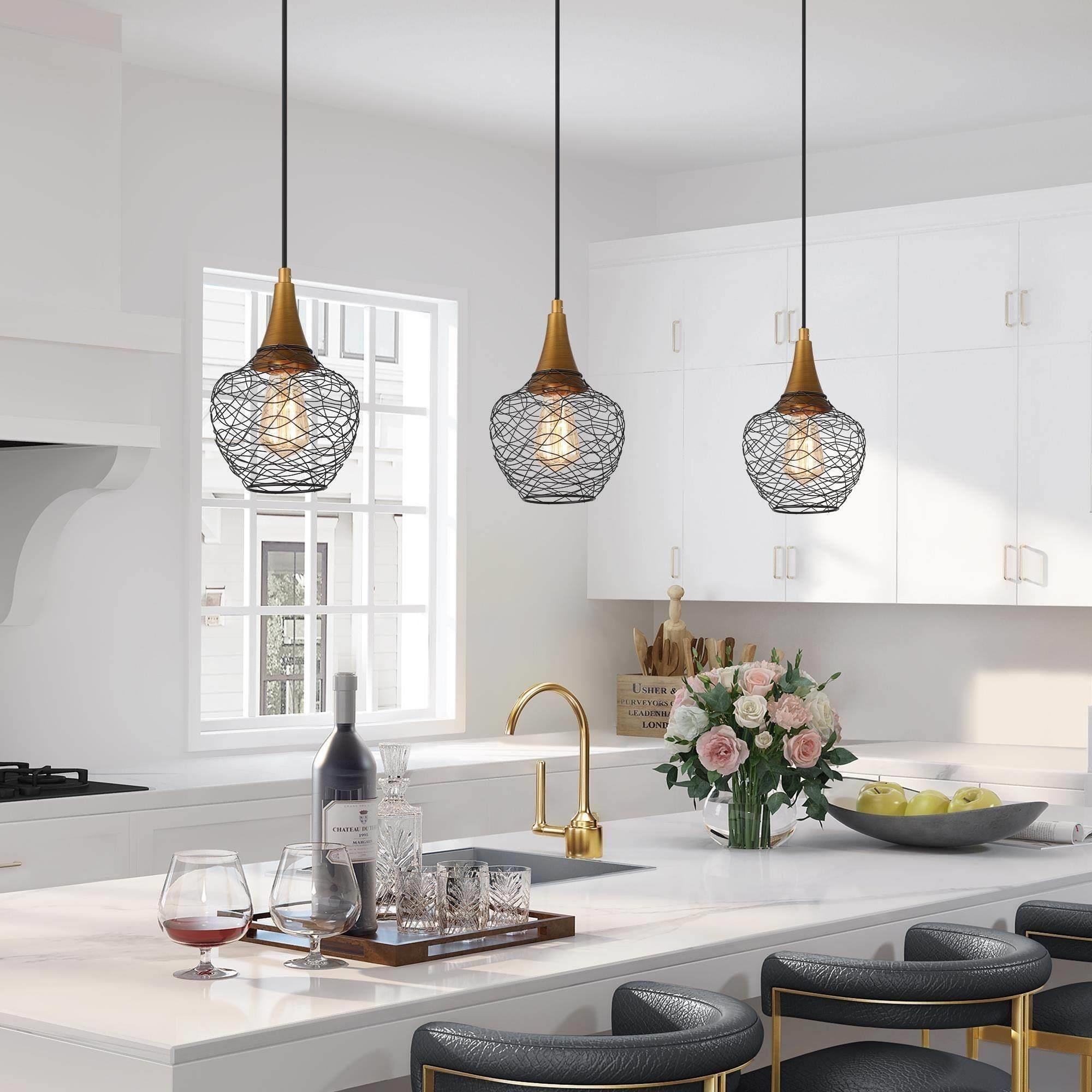 Modern farmhouse mini pendant outlet lights