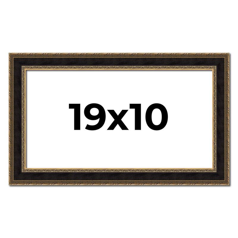 19x10 Frame Gold Antique Vintage Sold Wood Picture Frame | 1.75 Inch