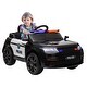 preview thumbnail 1 of 7, Qaba 12V Kids Ride on Police Car, Battery Powerd Electric Car for Kids with 7AH Big Battery, Remote Control, Black White