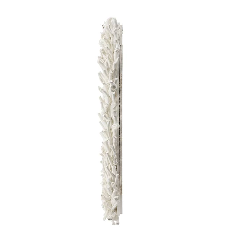 Rectangular Wall Mirror - 29" - White