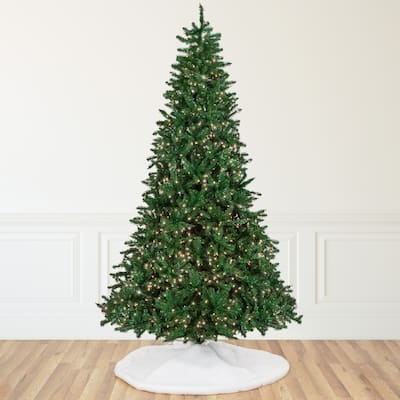 9' Pre-Lit Twin Falls Pine Artificial Christmas Tree Clear Lights