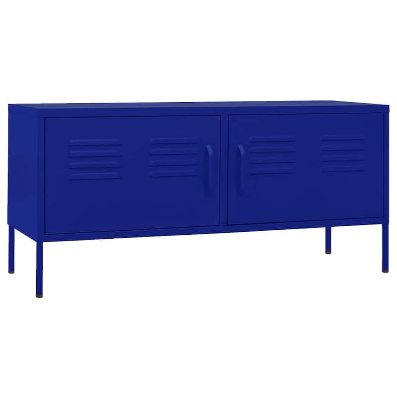 vidaXL TV Stand TV Unit Sideboard Home TV Console Media Unit Cupboard Steel - 41.3" x 13.8" x 19.7"