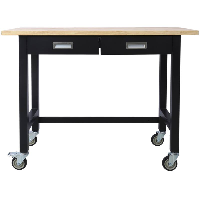 48" Workbench with Drawer Storage and Wheels