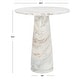 SAFAVIEH Couture Valentia Tall Round Marble Accent Table - 22"W x 21"D x 24"H - Bed Bath ...