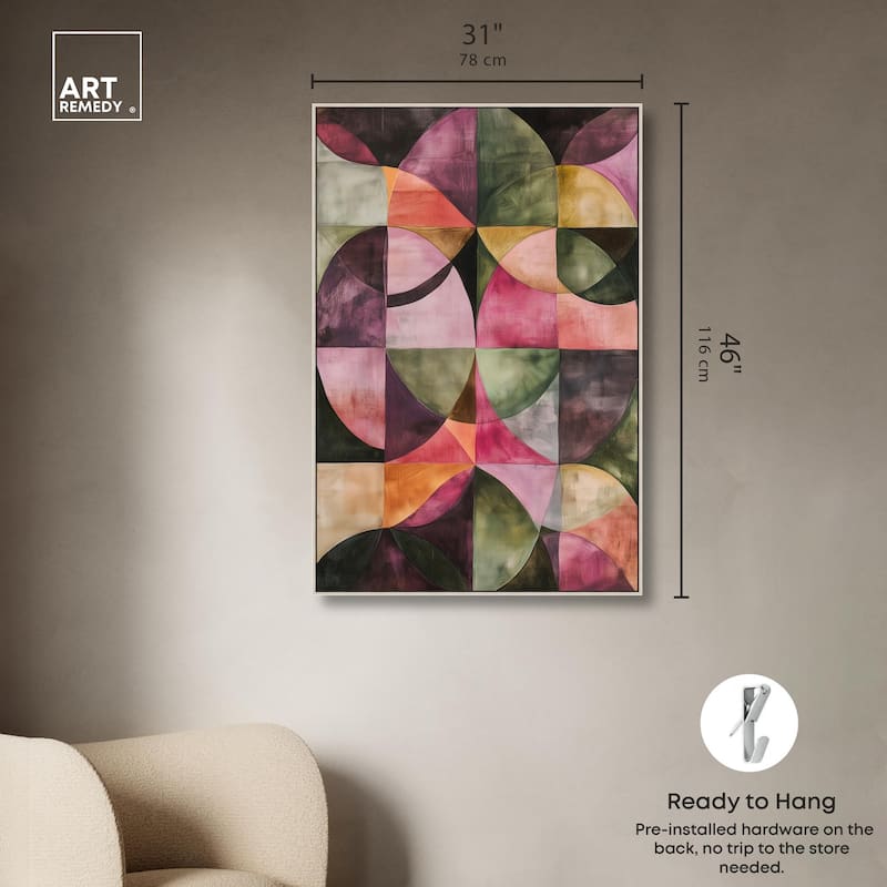 Tessellated Arcs Canvas by Art Remedy