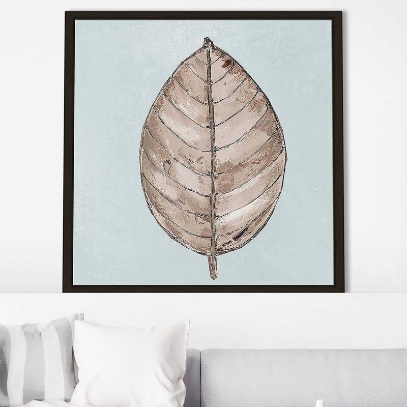 "Neutral New Leaf III" Print on Floating Canvas
