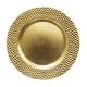 preview thumbnail 2 of 1, Hammered Gold Charger Plate 13" Set of 12 - 13" Dia x 0.5" H