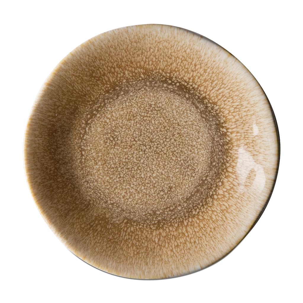 Soho Reactive Glaze Appetizer Plates - 7" Ceramic Dining Plates for Fall Harvest - Dishwasher Safe