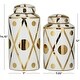 preview thumbnail 5 of 26, Ceramic Modern Abstract Decorative Jars (Set of 2)