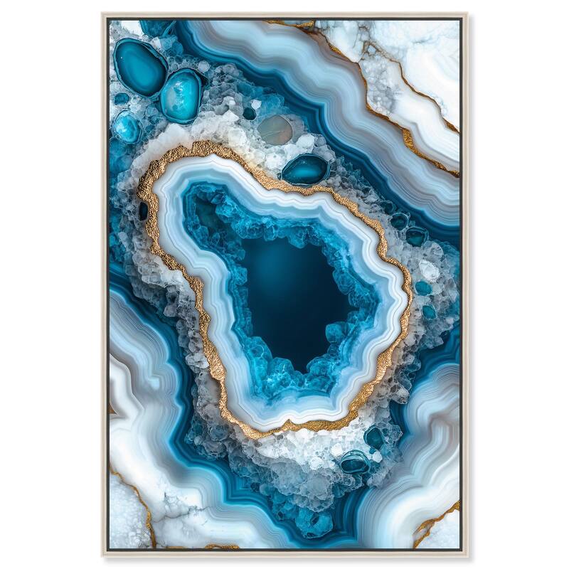 Gilded Geode Eye I Canvas by Art Remedy - Silver - 10" x 15"