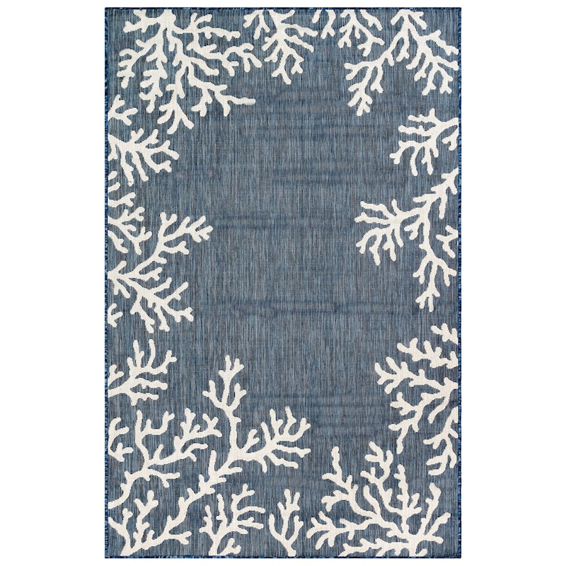 Liora Manne Carmel Coral Border Indoor/Outdoor Area Rug