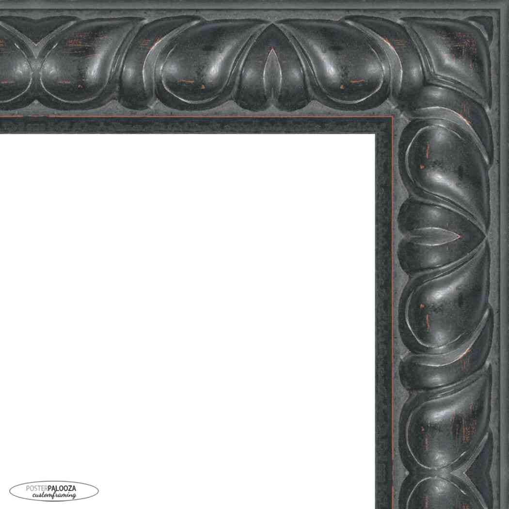 10x20 Black Picture Frame - Wood Picture Frame Complete with UV
