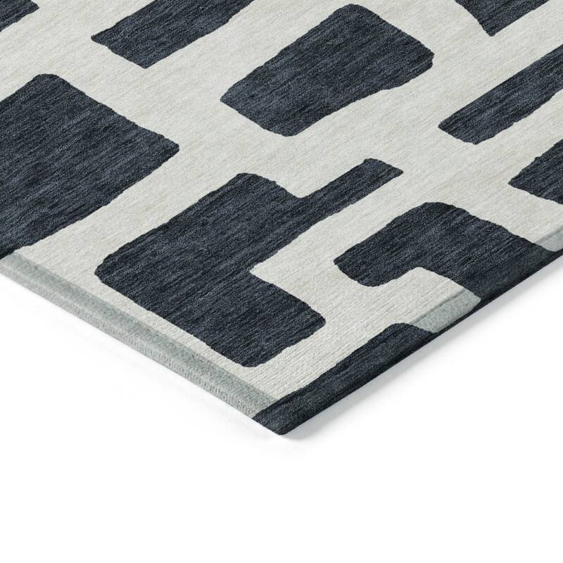 HomeRoots Abstract Transitional Rectangle Outdoor Rug
