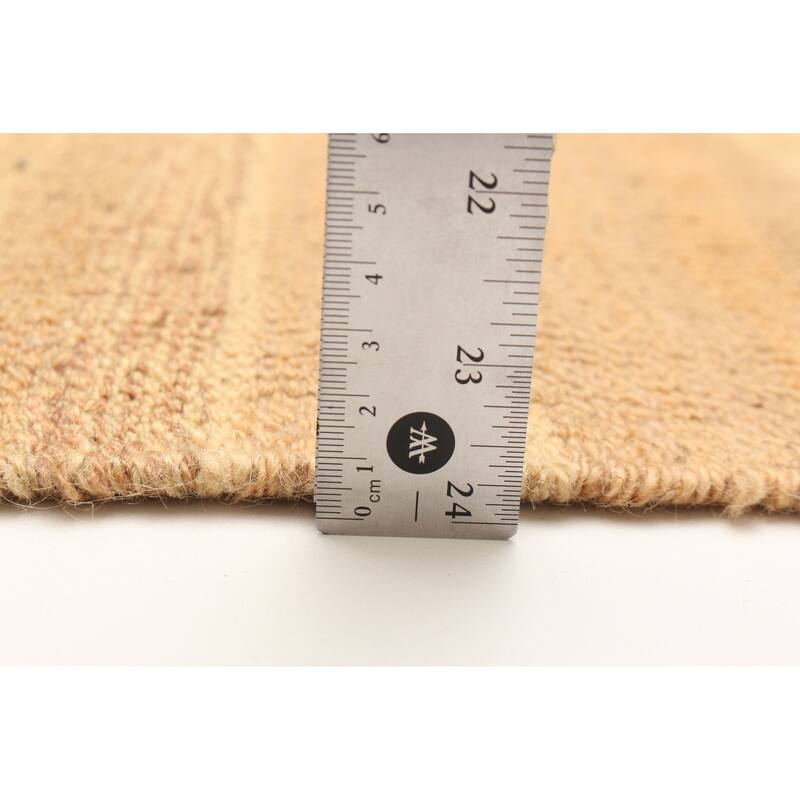 ECARPETGALLERY Flat-Weave Ankara FW Beige Wool Kilim - 5'5 x 8'4