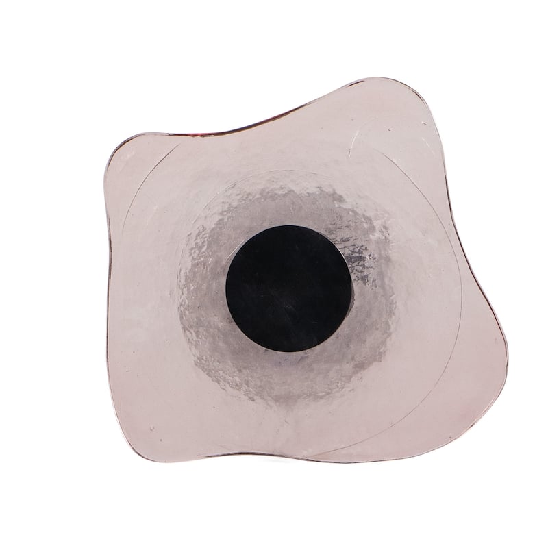 Hooker Furniture 5000-50011 Memento 12" Wide Glass Top Aluminum Table