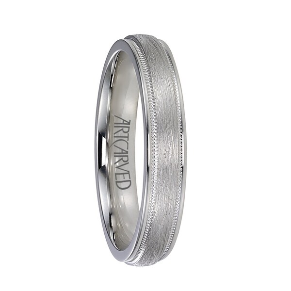 Shop COURTLAND Raised Center Palladium Wedding Band with ...