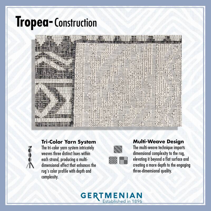 Tropea Darcy Indoor Outdoor Flatweave Area Rug Boho Geometric Polypropylene