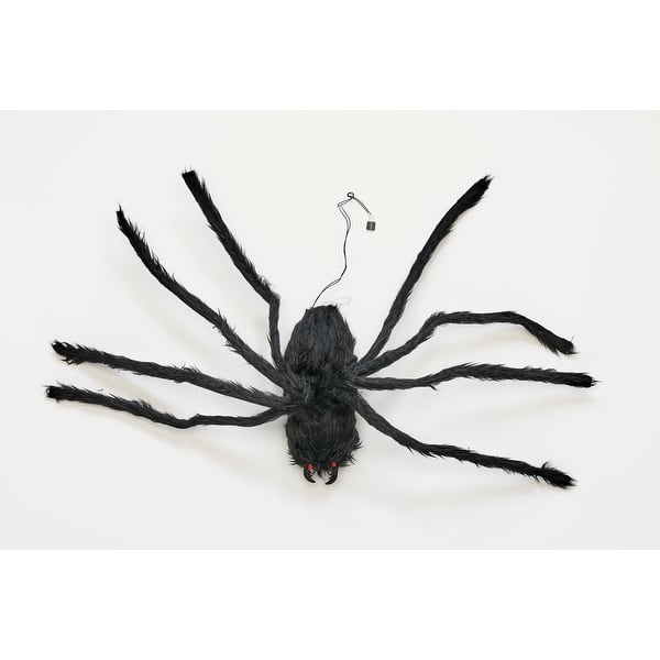 slide 2 of 2, 25" Animated Halloween Spider