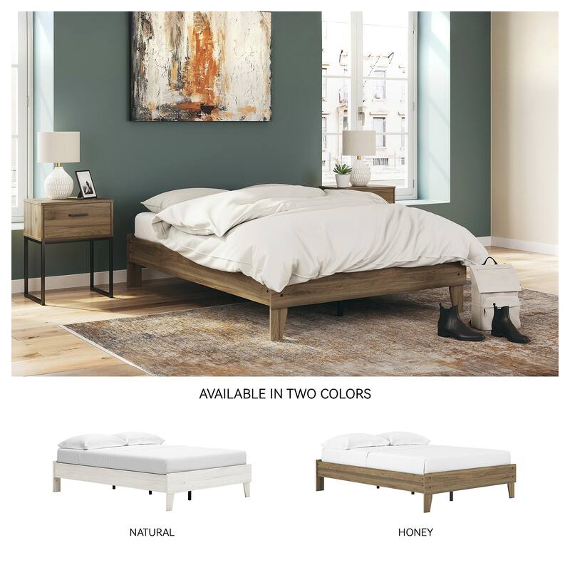 Signature Design by Ashley Deanlow Honey Platform Bed
