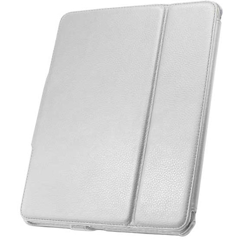 Leather Flip Book Case/Folio Case for Apple iPad (1st Generation) (White)