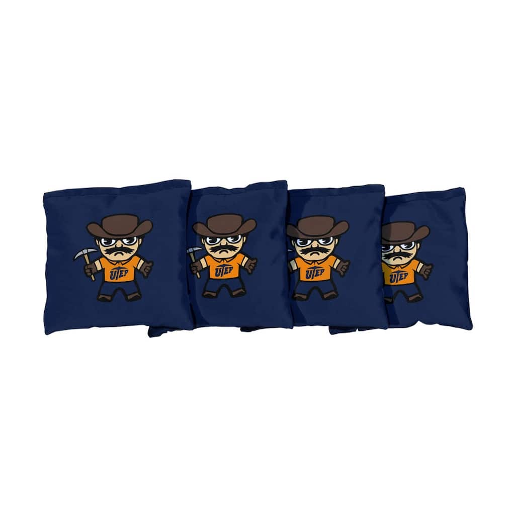 Texas El Paso Miners UTEP Tokyodachi Blue Cornhole Bags