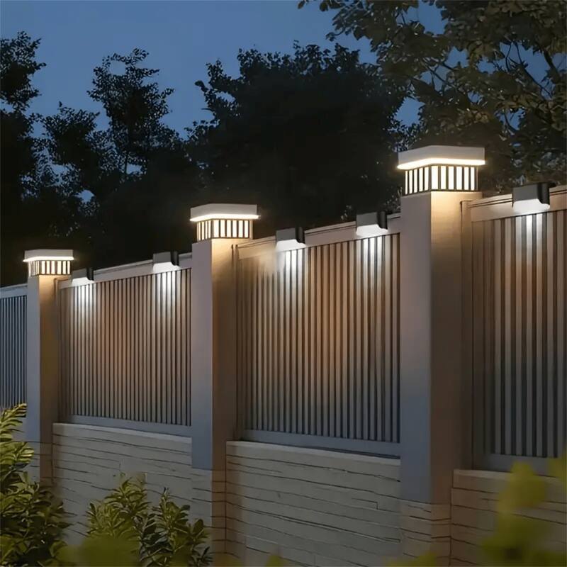 White light 32PCS Solar Deck Lights Outdoor