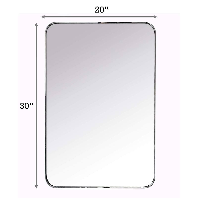 Arthers Stainless Steel Metal Bathroom Vanity Wall Mirror
