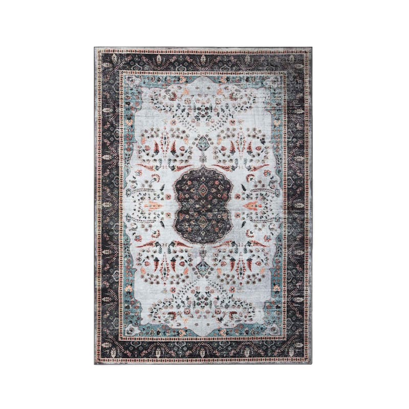Superior Sparrow Medallion Machine Washable Indoor Area Rug or Runner